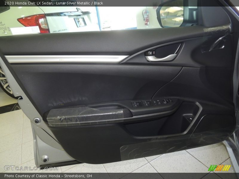 Lunar Silver Metallic / Black 2020 Honda Civic LX Sedan