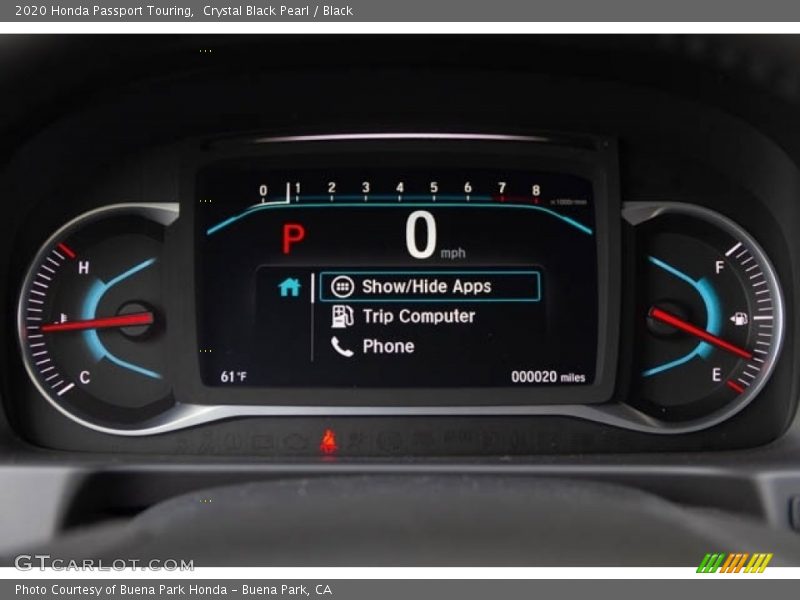 Crystal Black Pearl / Black 2020 Honda Passport Touring
