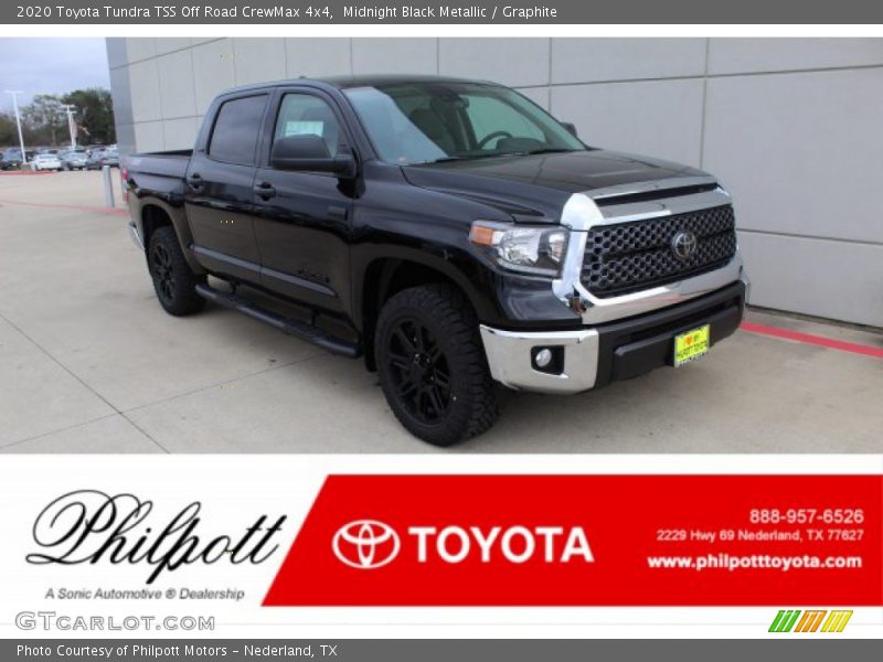 Midnight Black Metallic / Graphite 2020 Toyota Tundra TSS Off Road CrewMax 4x4