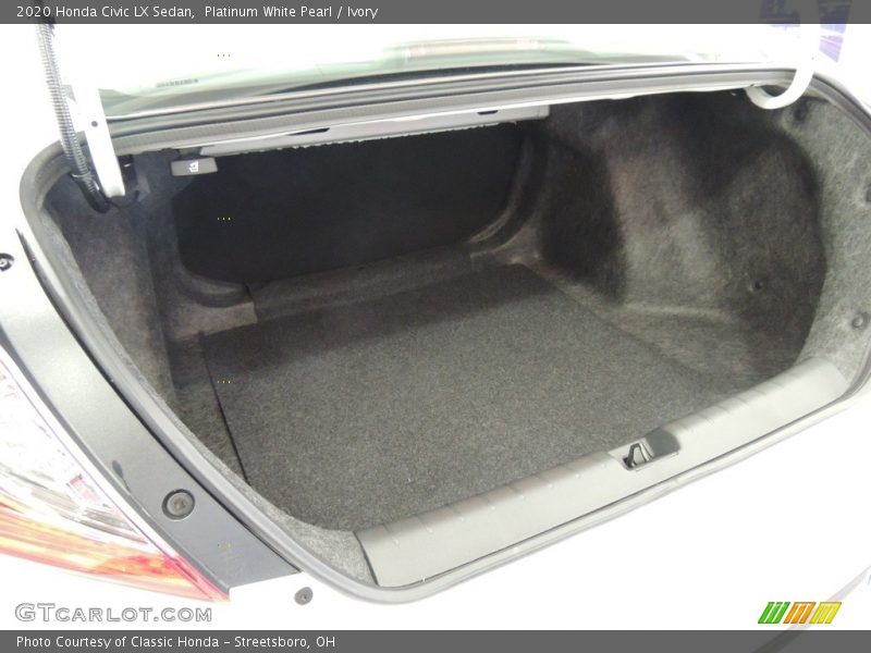 Platinum White Pearl / Ivory 2020 Honda Civic LX Sedan