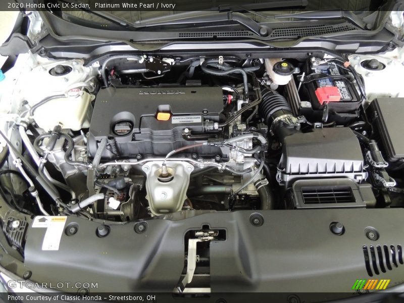 Platinum White Pearl / Ivory 2020 Honda Civic LX Sedan