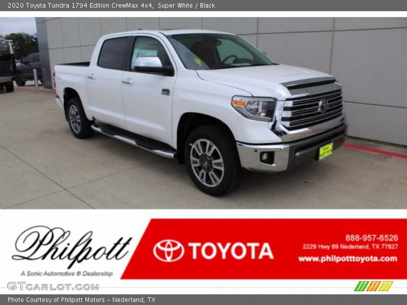Super White / Black 2020 Toyota Tundra 1794 Edition CrewMax 4x4