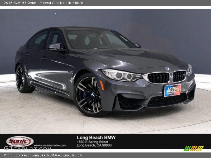 Mineral Grey Metallic / Black 2016 BMW M3 Sedan