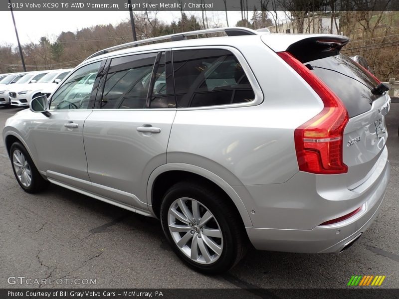 Bright Silver Metallic / Charcoal 2019 Volvo XC90 T6 AWD Momentum