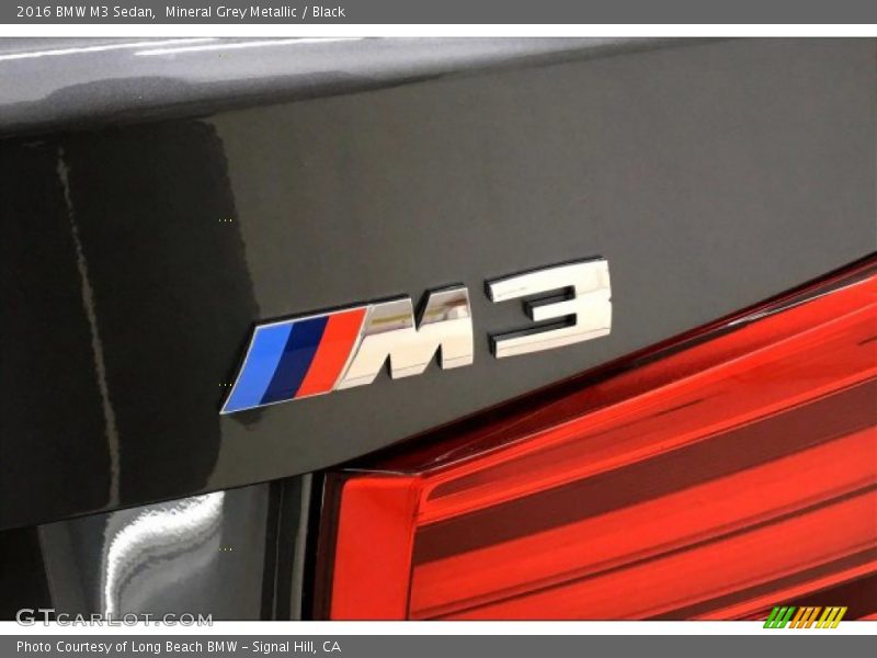 Mineral Grey Metallic / Black 2016 BMW M3 Sedan