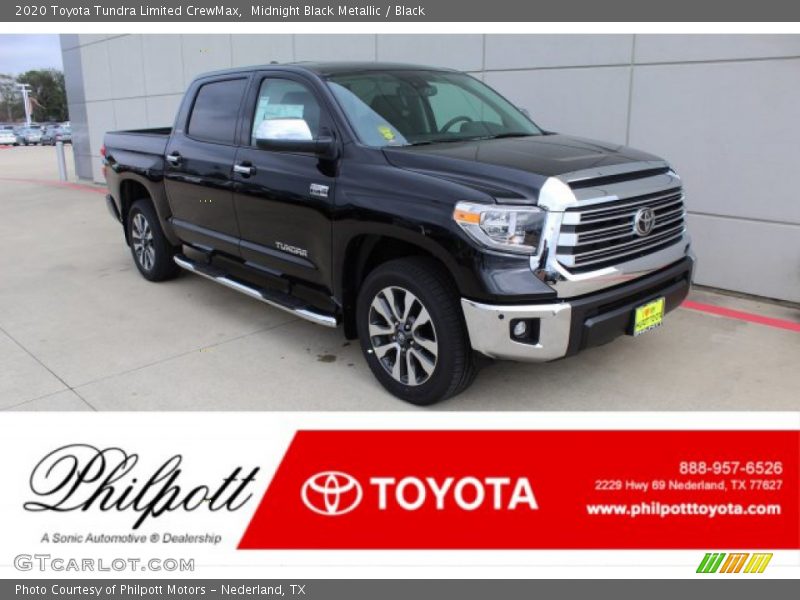 Midnight Black Metallic / Black 2020 Toyota Tundra Limited CrewMax