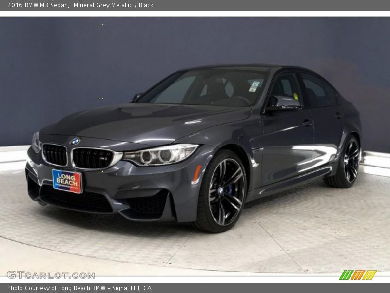 Mineral Grey Metallic / Black 2016 BMW M3 Sedan