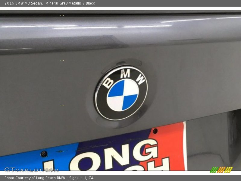 Mineral Grey Metallic / Black 2016 BMW M3 Sedan