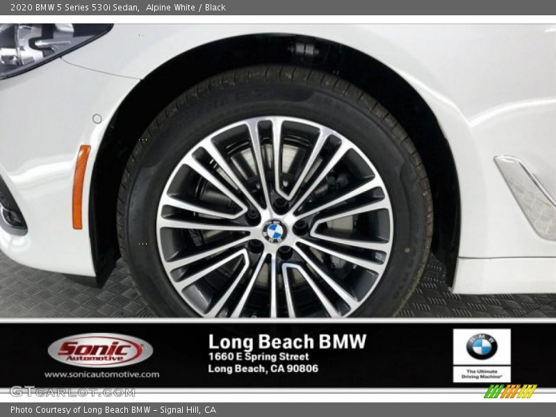 Alpine White / Black 2020 BMW 5 Series 530i Sedan