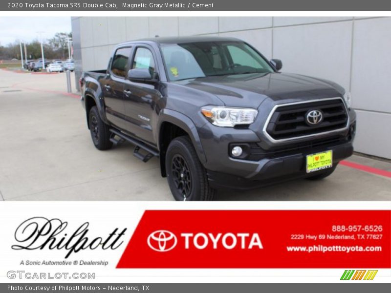 Magnetic Gray Metallic / Cement 2020 Toyota Tacoma SR5 Double Cab