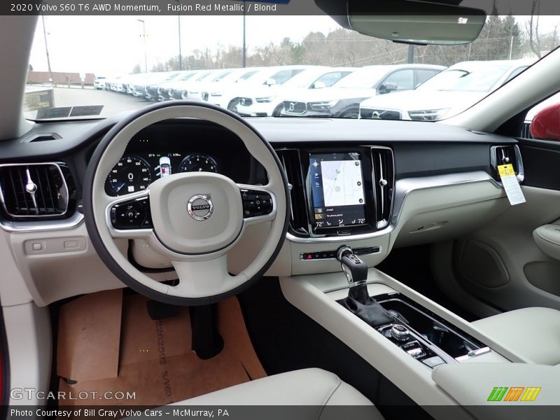  2020 S60 T6 AWD Momentum Blond Interior