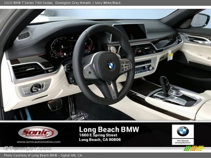 Donington Grey Metallic / Ivory White/Black 2020 BMW 7 Series 740i Sedan