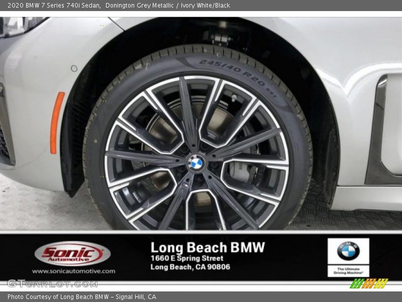 Donington Grey Metallic / Ivory White/Black 2020 BMW 7 Series 740i Sedan