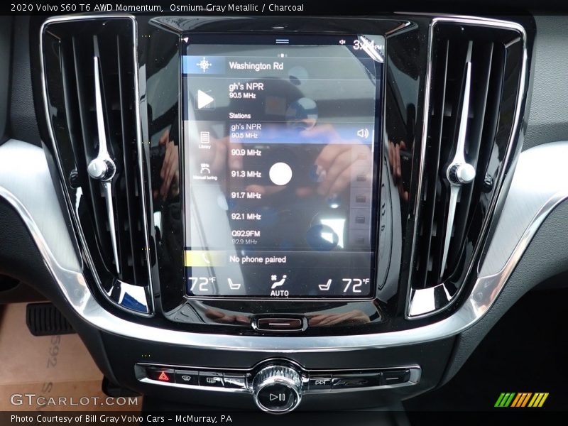 Osmium Gray Metallic / Charcoal 2020 Volvo S60 T6 AWD Momentum