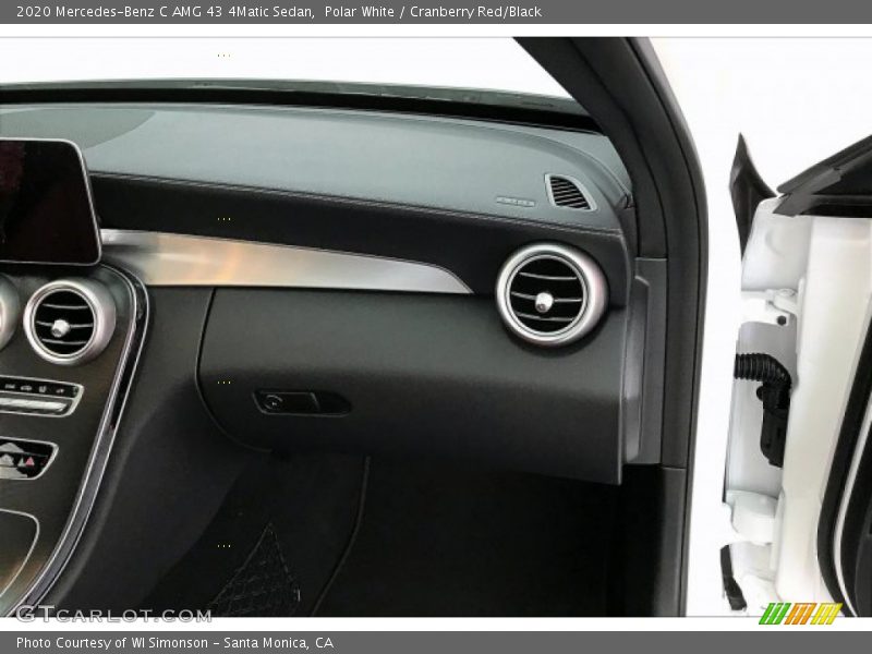 Polar White / Cranberry Red/Black 2020 Mercedes-Benz C AMG 43 4Matic Sedan
