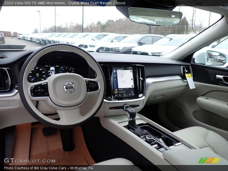  2020 S60 T6 AWD Momentum Blond Interior
