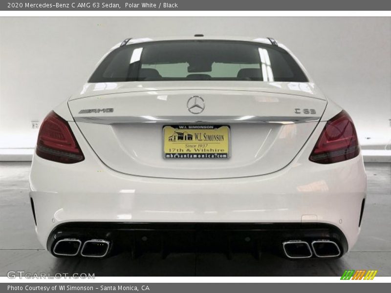 Polar White / Black 2020 Mercedes-Benz C AMG 63 Sedan