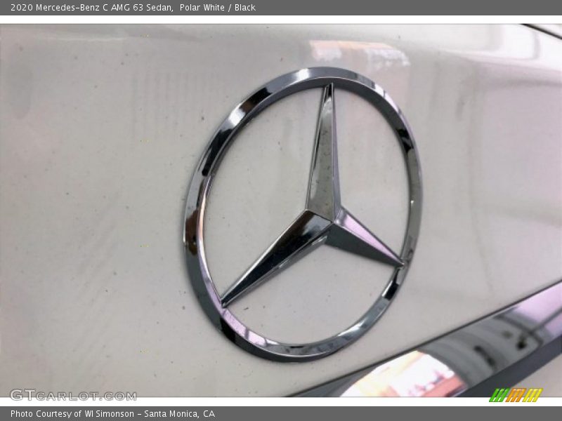 Polar White / Black 2020 Mercedes-Benz C AMG 63 Sedan
