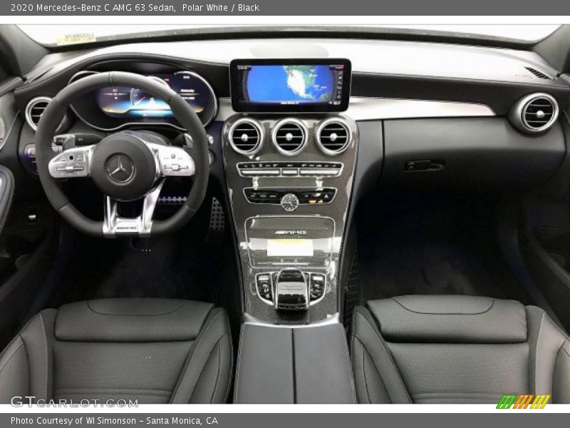 Polar White / Black 2020 Mercedes-Benz C AMG 63 Sedan
