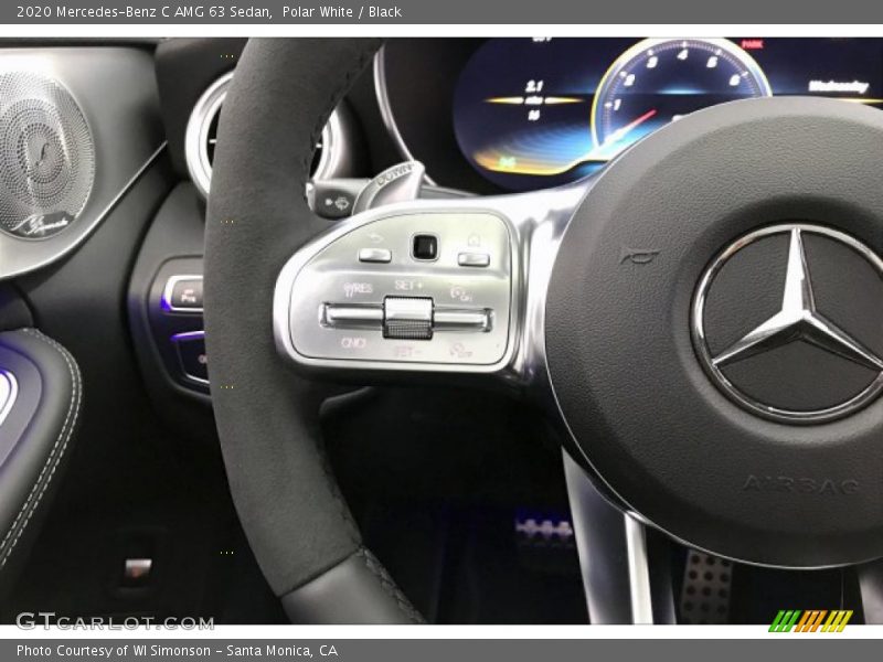 Polar White / Black 2020 Mercedes-Benz C AMG 63 Sedan