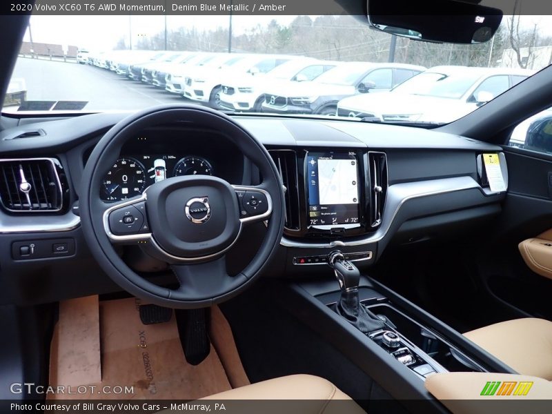 Denim Blue Metallic / Amber 2020 Volvo XC60 T6 AWD Momentum
