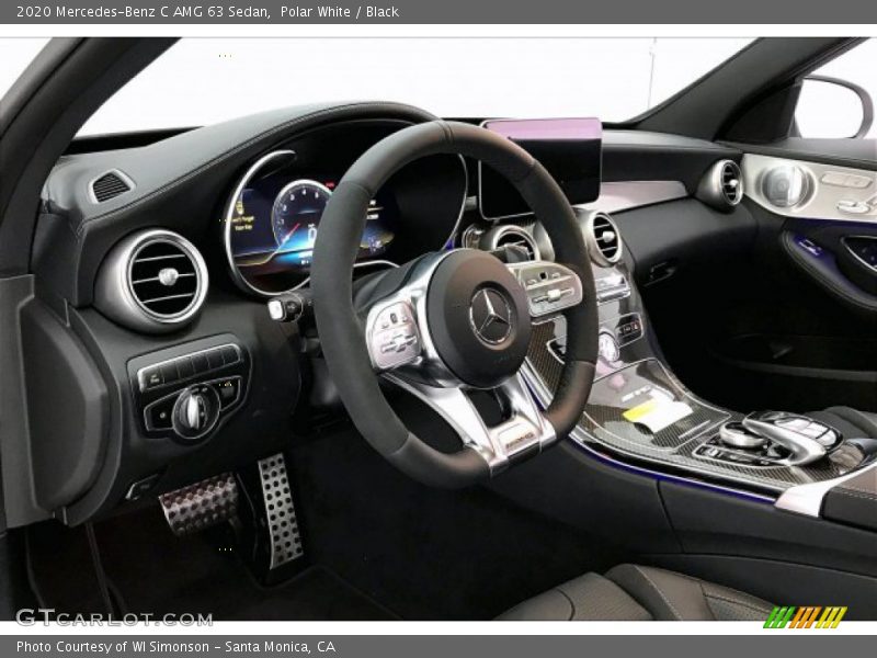 Polar White / Black 2020 Mercedes-Benz C AMG 63 Sedan
