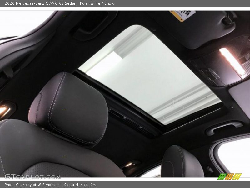 Polar White / Black 2020 Mercedes-Benz C AMG 63 Sedan