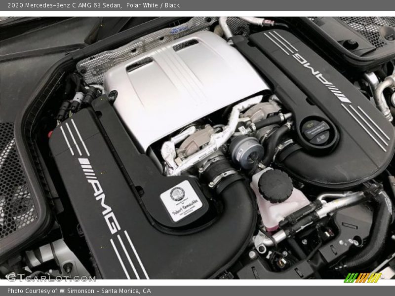 Polar White / Black 2020 Mercedes-Benz C AMG 63 Sedan