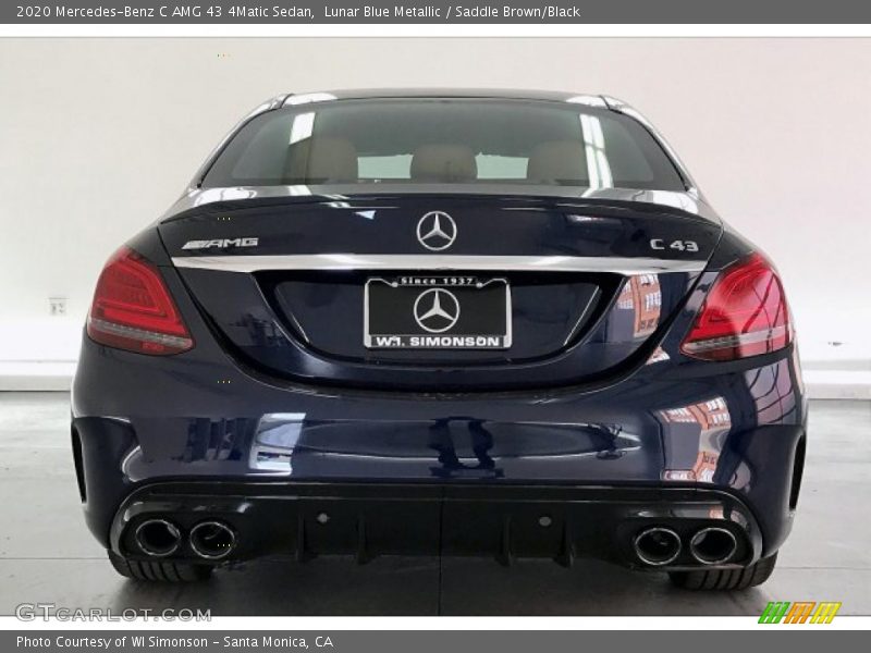Lunar Blue Metallic / Saddle Brown/Black 2020 Mercedes-Benz C AMG 43 4Matic Sedan