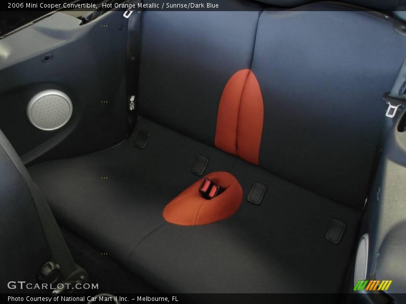 Hot Orange Metallic / Sunrise/Dark Blue 2006 Mini Cooper Convertible