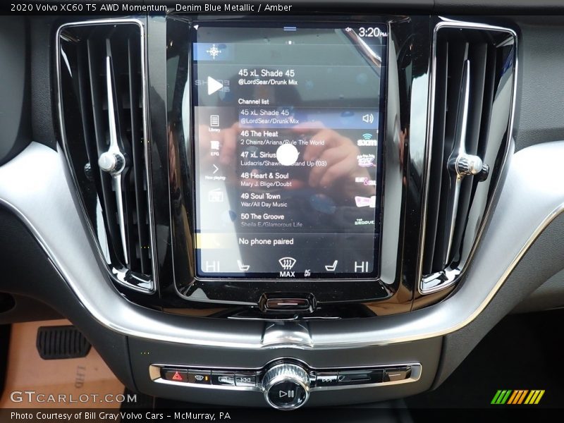 Denim Blue Metallic / Amber 2020 Volvo XC60 T5 AWD Momentum