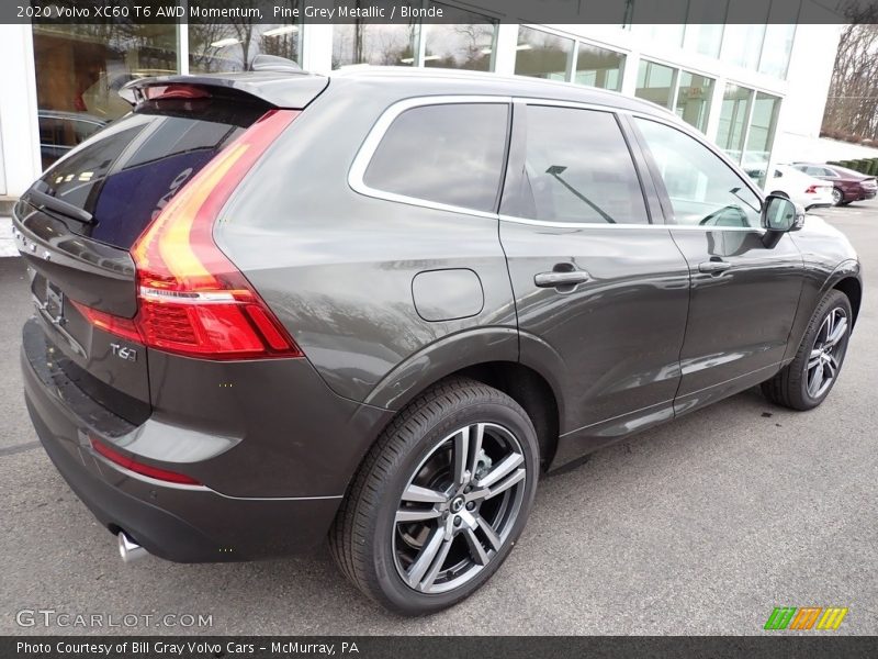 Pine Grey Metallic / Blonde 2020 Volvo XC60 T6 AWD Momentum