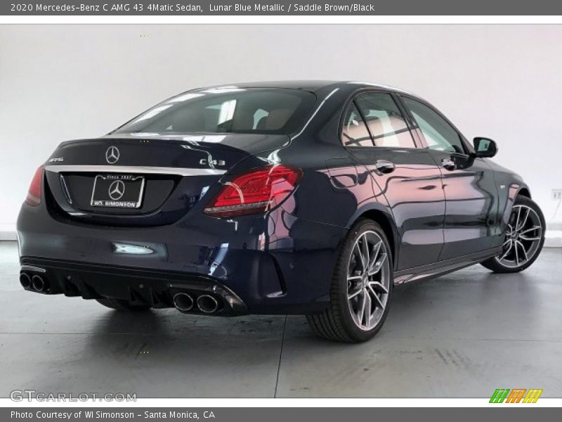 Lunar Blue Metallic / Saddle Brown/Black 2020 Mercedes-Benz C AMG 43 4Matic Sedan