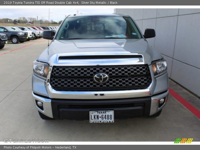 Silver Sky Metallic / Black 2019 Toyota Tundra TSS Off Road Double Cab 4x4
