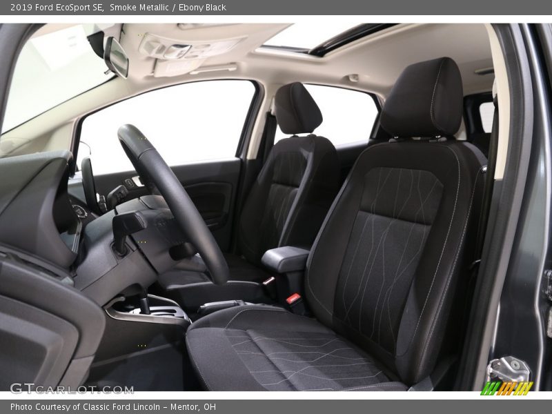 Smoke Metallic / Ebony Black 2019 Ford EcoSport SE