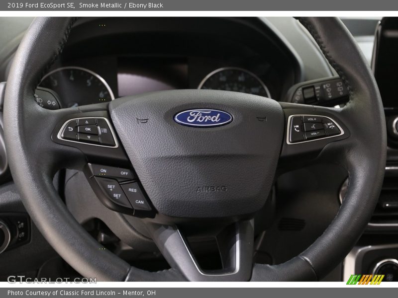 Smoke Metallic / Ebony Black 2019 Ford EcoSport SE