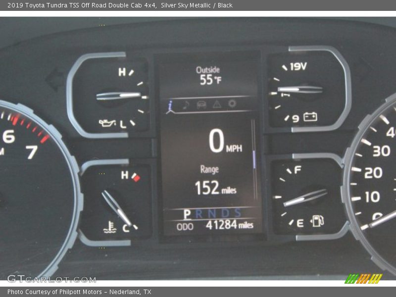 Silver Sky Metallic / Black 2019 Toyota Tundra TSS Off Road Double Cab 4x4