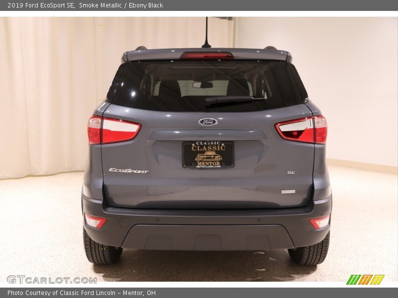 Smoke Metallic / Ebony Black 2019 Ford EcoSport SE