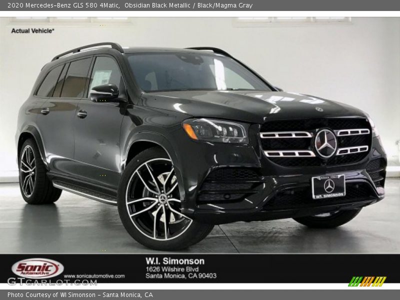 Obsidian Black Metallic / Black/Magma Gray 2020 Mercedes-Benz GLS 580 4Matic