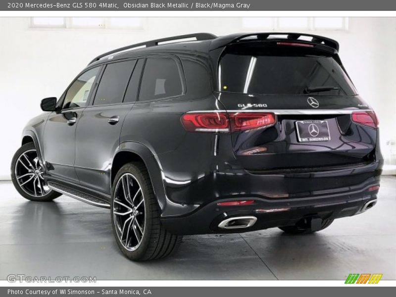 Obsidian Black Metallic / Black/Magma Gray 2020 Mercedes-Benz GLS 580 4Matic