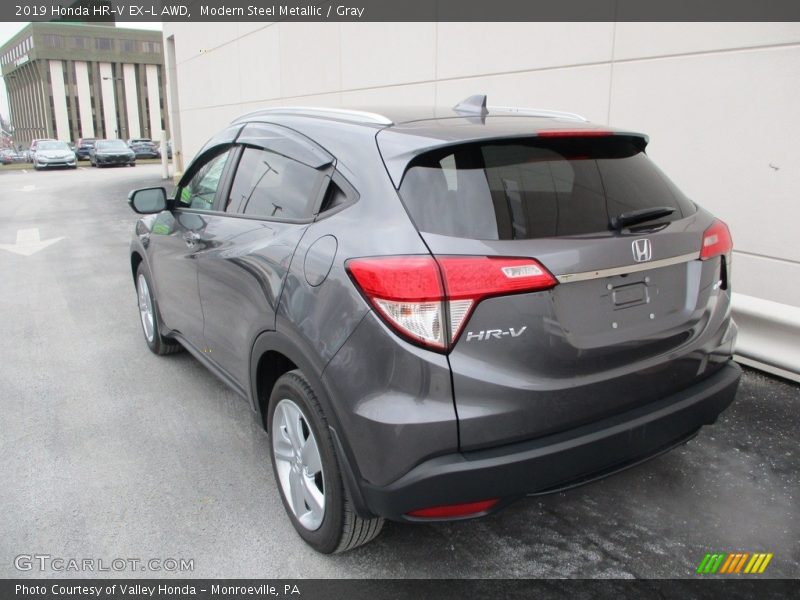 Modern Steel Metallic / Gray 2019 Honda HR-V EX-L AWD