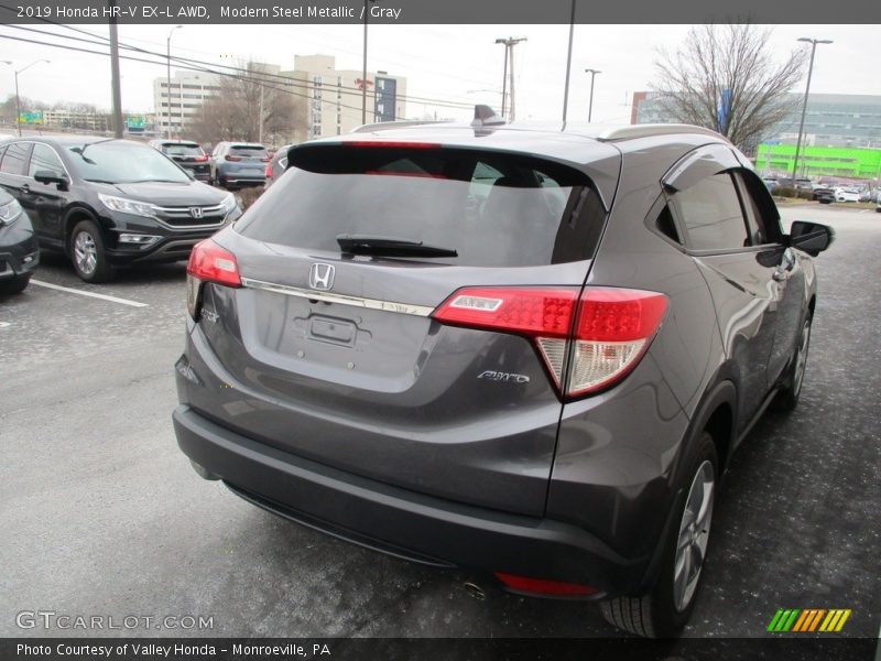 Modern Steel Metallic / Gray 2019 Honda HR-V EX-L AWD