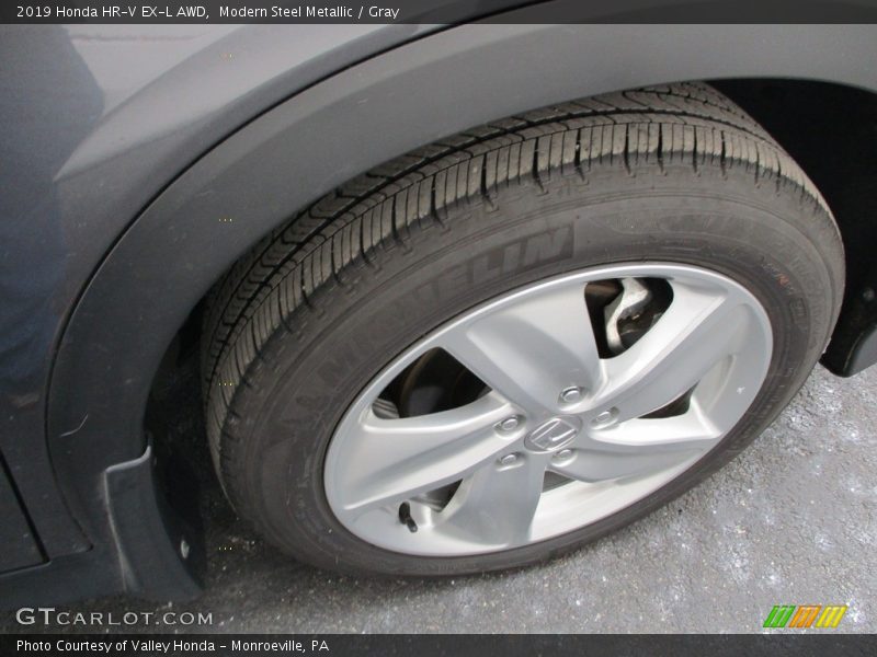 Modern Steel Metallic / Gray 2019 Honda HR-V EX-L AWD