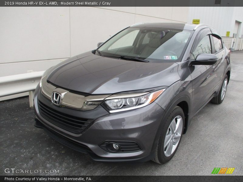 Modern Steel Metallic / Gray 2019 Honda HR-V EX-L AWD