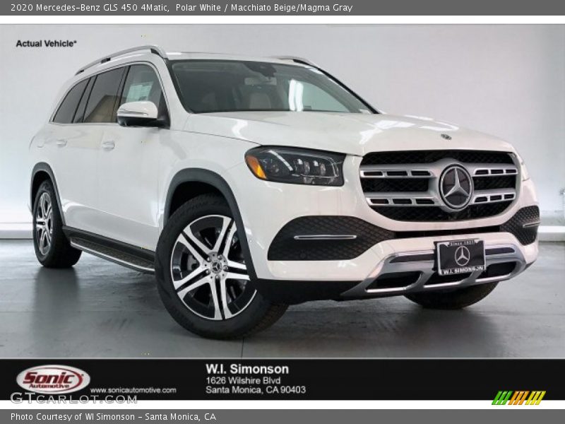 Polar White / Macchiato Beige/Magma Gray 2020 Mercedes-Benz GLS 450 4Matic