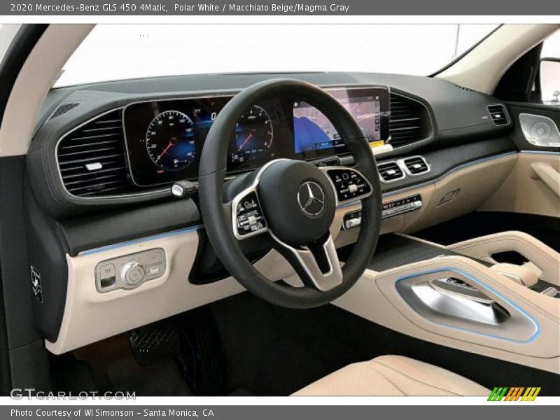 Polar White / Macchiato Beige/Magma Gray 2020 Mercedes-Benz GLS 450 4Matic