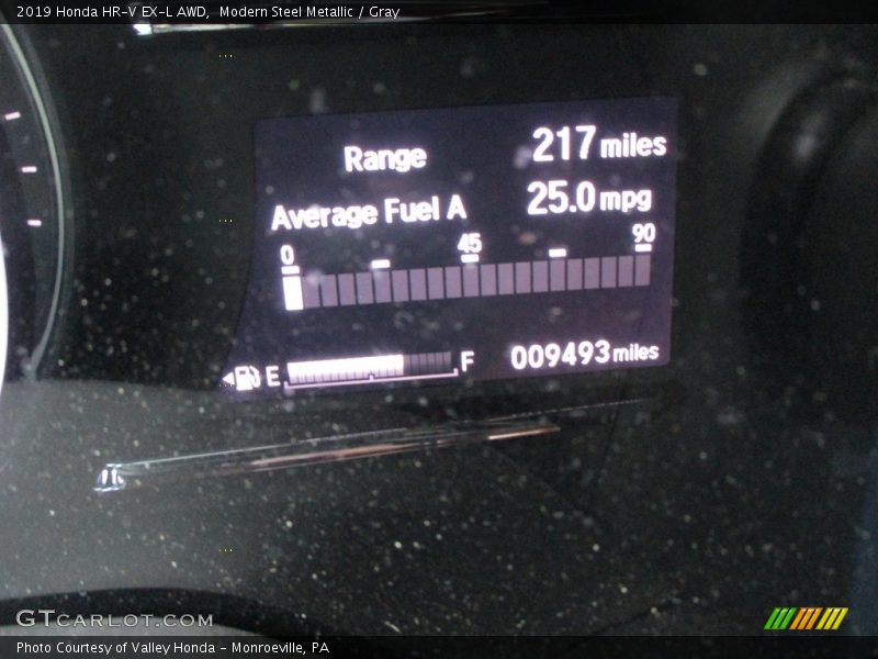 Modern Steel Metallic / Gray 2019 Honda HR-V EX-L AWD