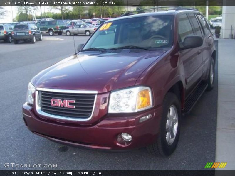 Monterey Maroon Metallic / Light Oak 2003 GMC Envoy SLT 4x4
