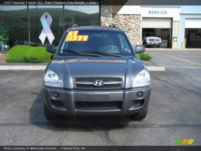 Dark Titanium Gray Metallic / Gray 2007 Hyundai Tucson GLS