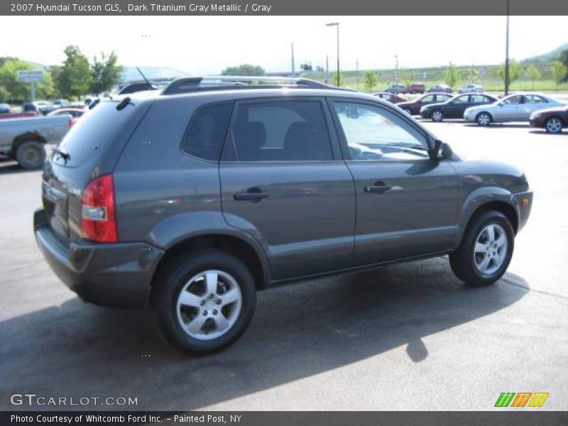 Dark Titanium Gray Metallic / Gray 2007 Hyundai Tucson GLS